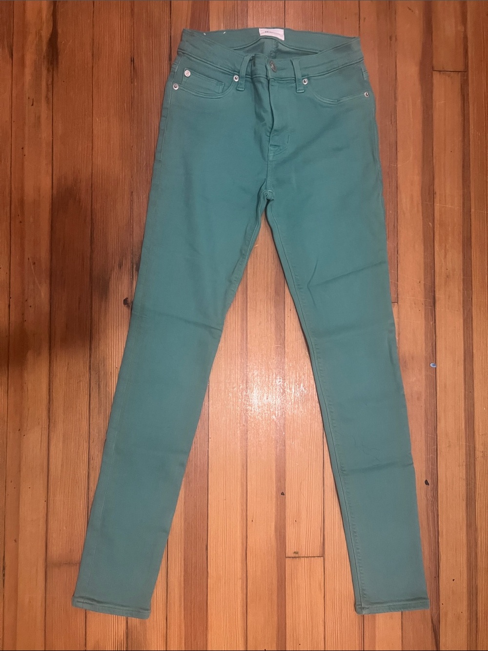 Hudson Jeans Teal Skinny Jeans
